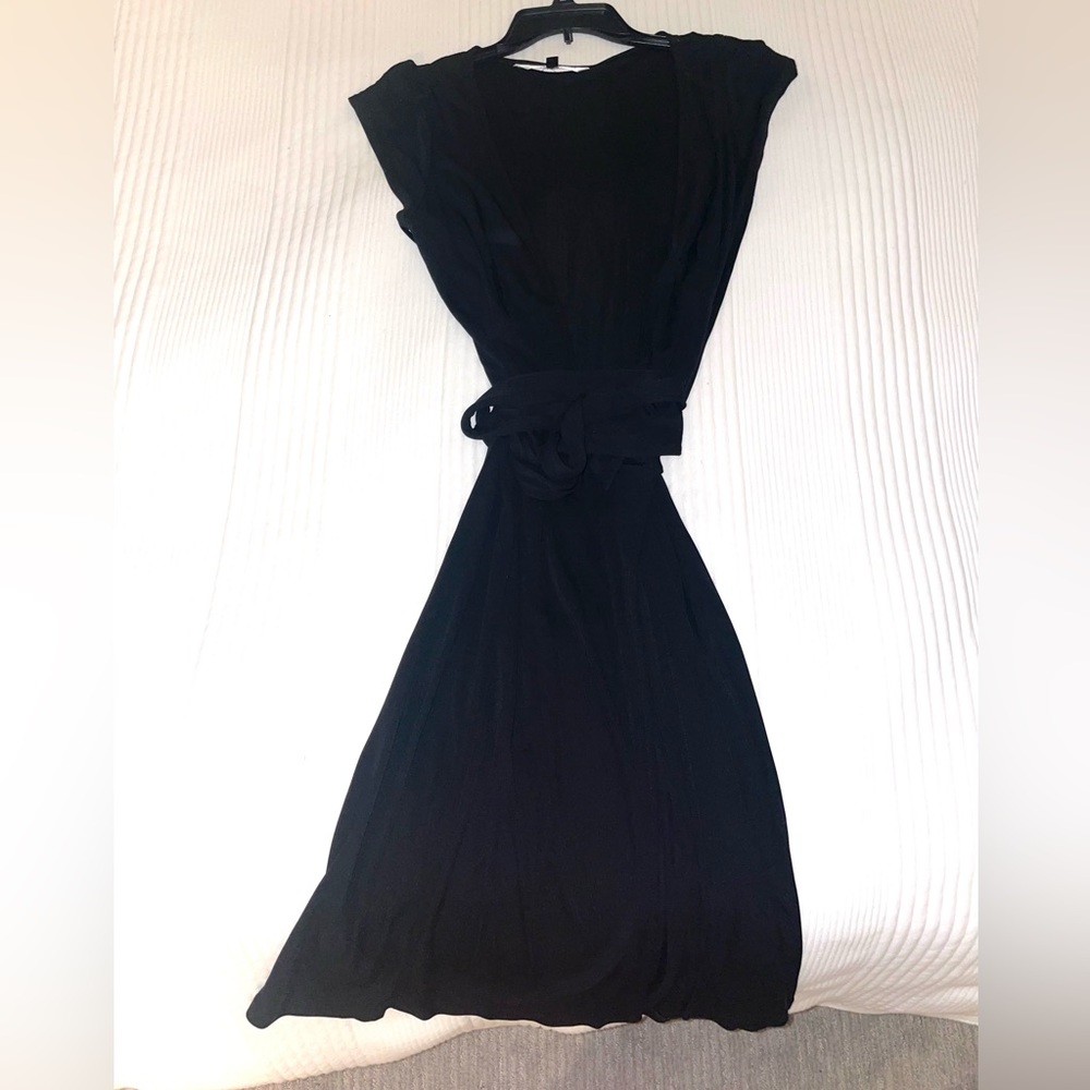 Diane Von Furstenberg Black Wrap Dress - Classic!